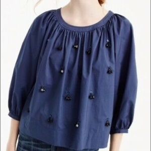 J Crew The Perfect Embellished Top